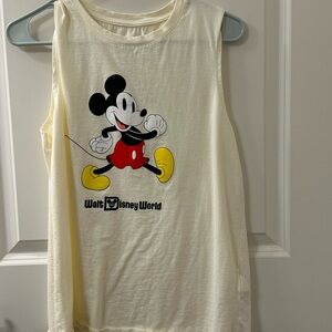 Disney Cream Mickey Mouse Tank Top